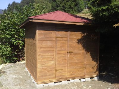Domek gospodarczy lub wiata ogrodowa z drewna - realizacja 13